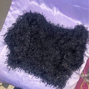 90s Throwback Vintage Fuzzy Crop Medium